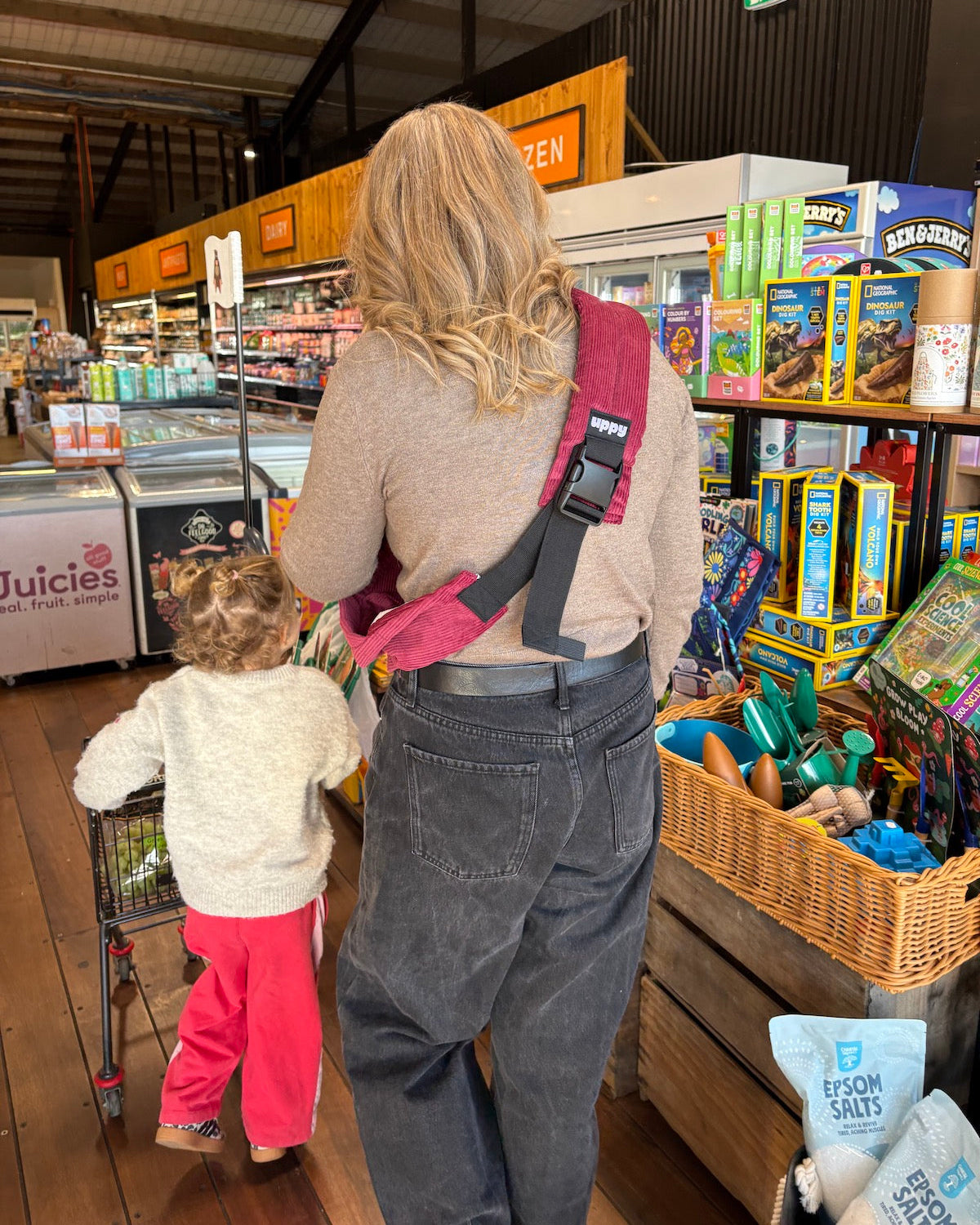 Toddler Carrier in Bright Burgundy