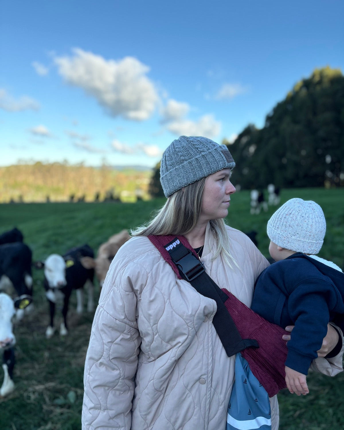 Toddler Carrier in Bright Burgundy